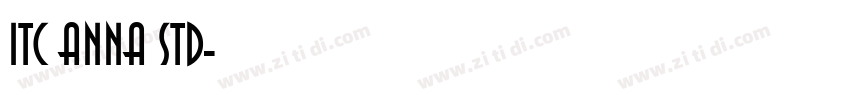 itc anna std字体转换